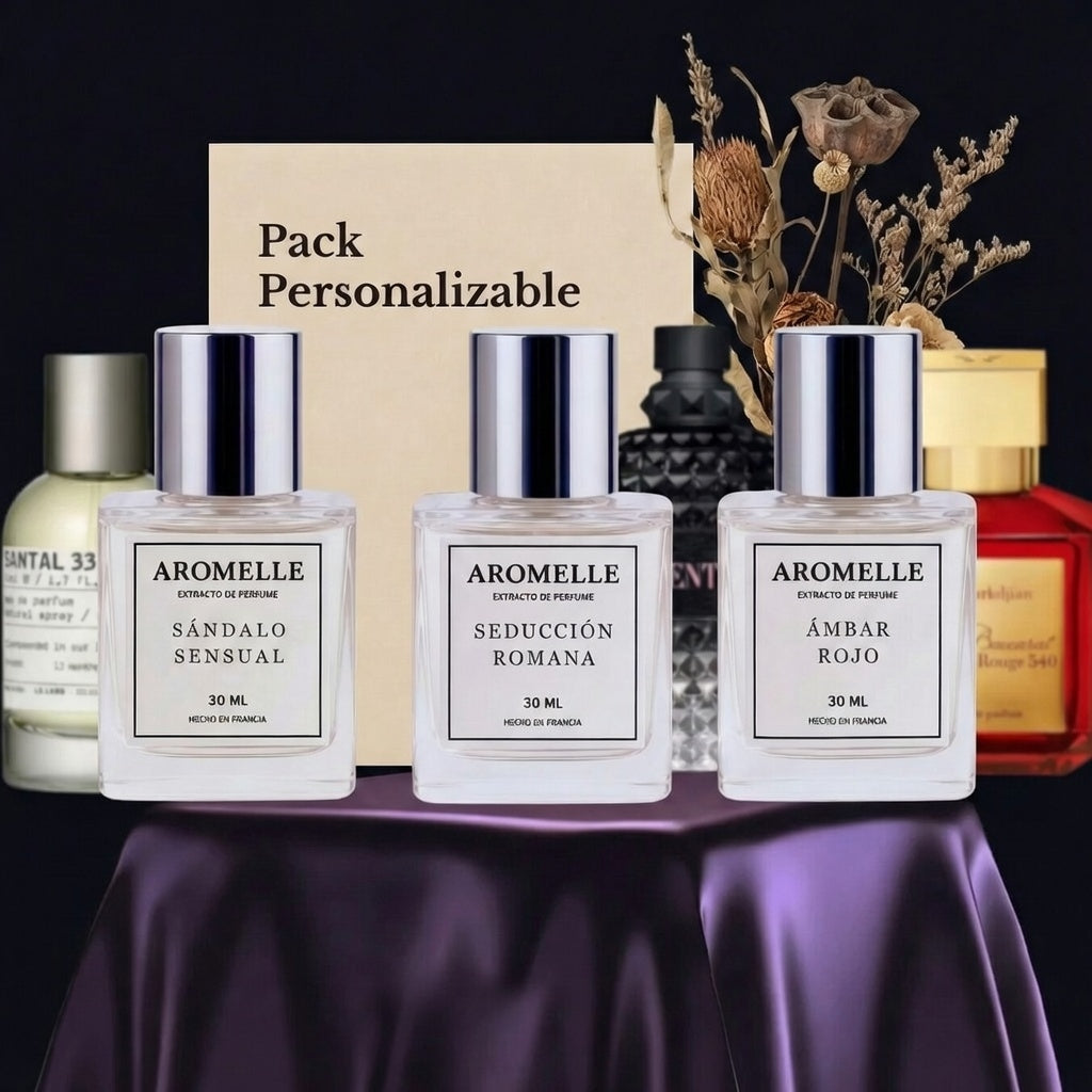 Pack Personalizable: 3 Perfumes x 30ml Precio: $799 (Precio Especial)